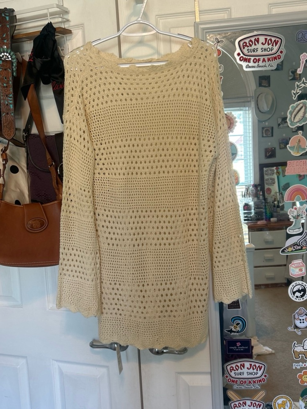 Classic Crochet Knit Seimsuit coverup